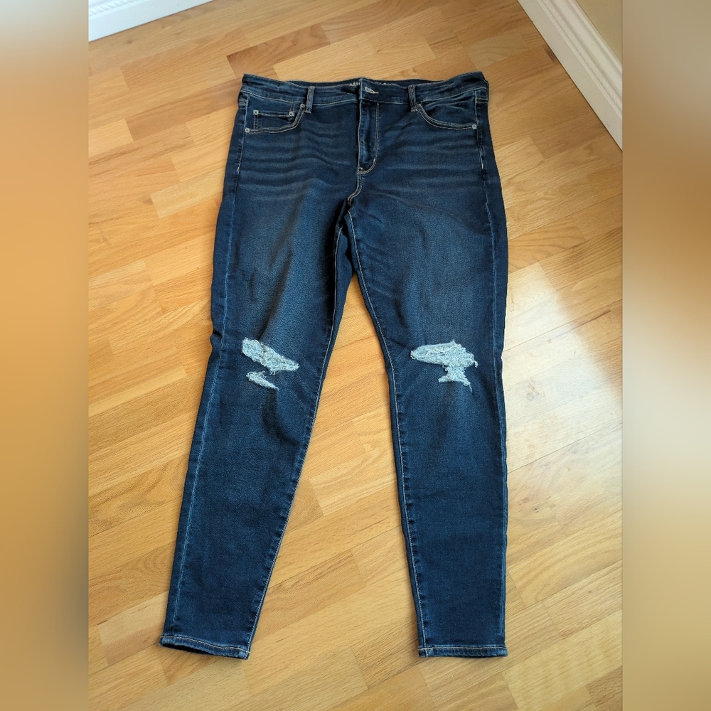 AMERICAN EAGLE Jeans 👖 SOFT KNIT Women's Size 20 Long